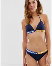 Tommy Hilfiger Logo Band Bikini Bottoms - Blue