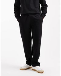 ASOS - Joggers Negros Básicos De Pernera Recta De - Lyst
