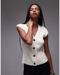 ARKET - Knitted Waistcoat Tank - Lyst