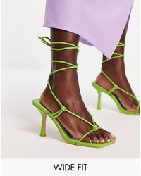 Public Desire - Harriet Heel Sandals With Ankle Tie - Lyst