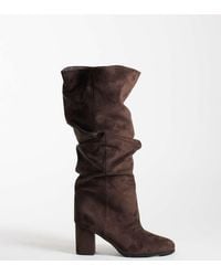 SIMMI - Simmi London Wide Fit maggie Ruched Knee Boots - Lyst