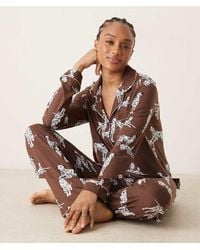 Chelsea Peers - Chelsea Peers Exclusive Tall Dalmation Long Sleeve Revere & Trouser Pyjama Set - Lyst