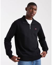 Levi's - The Original Hallmark Logo Half Zip Sweatshirt - Lyst