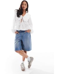 Cotton On - Cotton on – extrem weite jeansjorts - Lyst