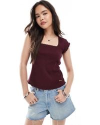 Superdry - Essential Square Neck Short Sleeve T-Shirt - Lyst