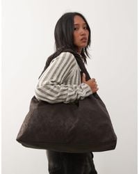 Weekday - – schultertasche aus weichem wildlederimitat - Lyst