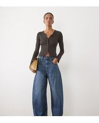 ASOS - Asos Design Tall High Waisted Barrel Leg Jeans - Lyst
