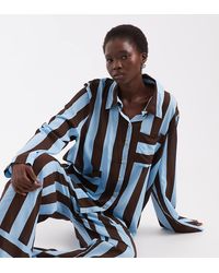 ASOS - Asos Design Tall Woven Modal Long Sleeve Pyjama Set - Lyst