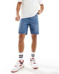 ADPT - Wide Fit Cut Off Denim Shorts - Lyst
