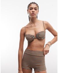 ASOS - Dori Cape Cod Underwired Balcony Bikini Top With Ruched Cup - Lyst