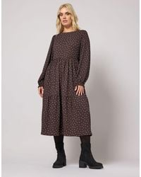 Yours Clothing - Polka Dot Maxi Dress - Lyst
