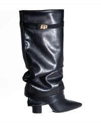 SEQWL - Calf Boots With Zip Fastening Comfortable Casual Shoes - Lyst