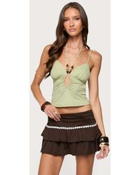 Edikted - Haylie Cut Out Halter Top - Lyst