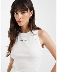 Tommy Hilfiger - Essential Logo Slim Fit Rib Vest - Lyst