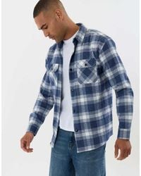 Threadbare - Relaxed Fit Cotton Patch Pocket Shirt - Lyst