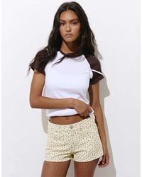 Pull&Bear - Mini Polka Dot Shorts - Lyst