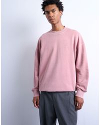 TOPMAN - – oversize-sweatshirt aus hochwertigem material - Lyst