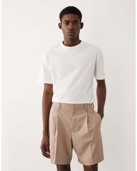 ASOS - Tailored Pleated Wide Shorts - Lyst