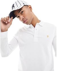 Farah - Blanes Long Sleeve Polo Shirt - Lyst