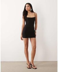 Missy Empire - Double Sculpted Slinky Thin Strap Cami Mini Dress - Lyst