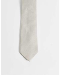 ASOS - Linen Mix Tie - Lyst