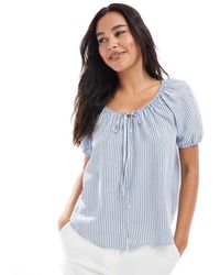 New Look - Striped Shell Top - Lyst