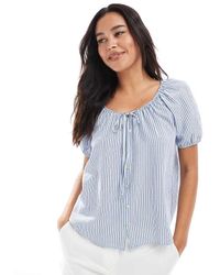 New Look - Striped Shell Top - Lyst