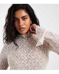Vero Moda - Bell Sleeve Lace Top - Lyst