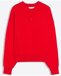 Bershka - Oversize Polo Collar Jumper - Lyst