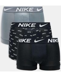 Nike - Pack De 3 Calzoncillos De Varios Colores Básicos De Corte Alargado De Microfibra Dri-Fit Essential Microfibre De - Lyst