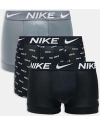 Nike - Dri-fit Essential Microfibre 3 Pack Of Long Trunks - Lyst