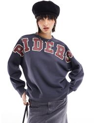Lee Jeans - Riders Printed Logo Sweatshirt - Lyst