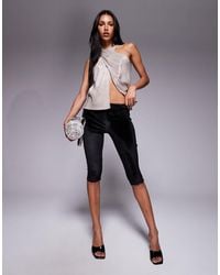 ASOS - Velvet Capri Pull-on Pants - Lyst