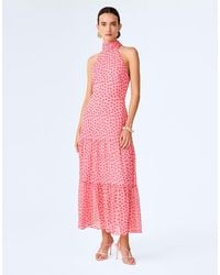 OMNES - Dresses Romeo High-Neck Chiffon Midi Dress - Lyst