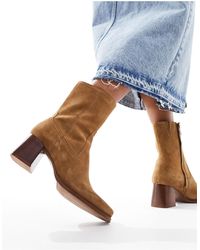 & Other Stories - Suede Heeled Ankle Boots - Lyst