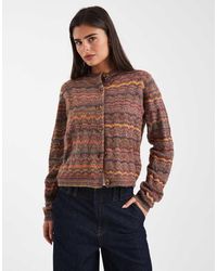 Threadbare - Knitted Button Down Space Dye Cardigan - Lyst