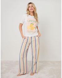 Threadbare - Lemonade Graphic Print Cotton Pyjamas (2-Piece Set) - Lyst