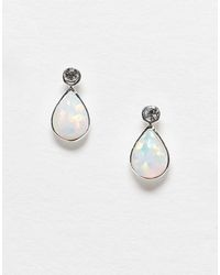 Kingsley Ryan - Boucles d'oreilles en argent massif avec pendant façon goutte d'eau en opale - Lyst