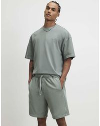 River Island - Oversized Cotton T-Shirt & Shorts Set - Lyst