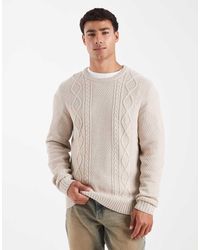 JJ Rebel - Cable Knit Jumper - Lyst