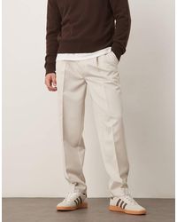 ASOS - Tailored Oversized Tapered Trousers With Front Pleat - Lyst