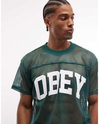 Obey - Collegiate Practive Mesh Jersey Top - Lyst