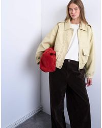 TOPSHOP - Giacca Bomber Taglio Corto A Palloncino - Lyst