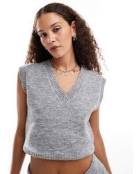 emory park - V-neck Knitted Vest Co-ord - Lyst