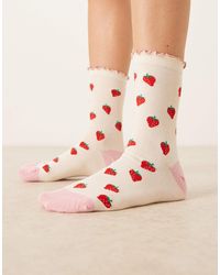 Accessorize - All Over Printed Aop Socks - Lyst