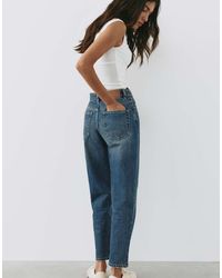 Pull&Bear - High-Waist Mom Fit Jeans - Lyst