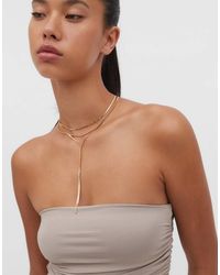 Stradivarius - Lange Ketting Met Meerdere Schakelkettingen - Lyst