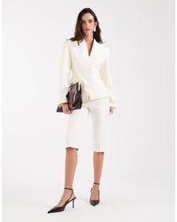ASOS - Tailored Button Detail Capri Trousers - Lyst