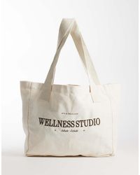 4th & Reckless - Logo Embroidered Tote Bag - Lyst