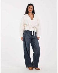 ASOS - Cropped Rounded Shoulder Blazer - Lyst